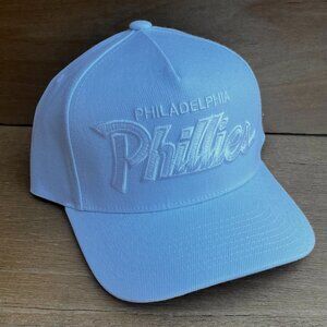 MITCHELL & NESS PHILADELPHIA PHILLIES SCRIPTY WHITE OUT SNAPBACK HAT NEW